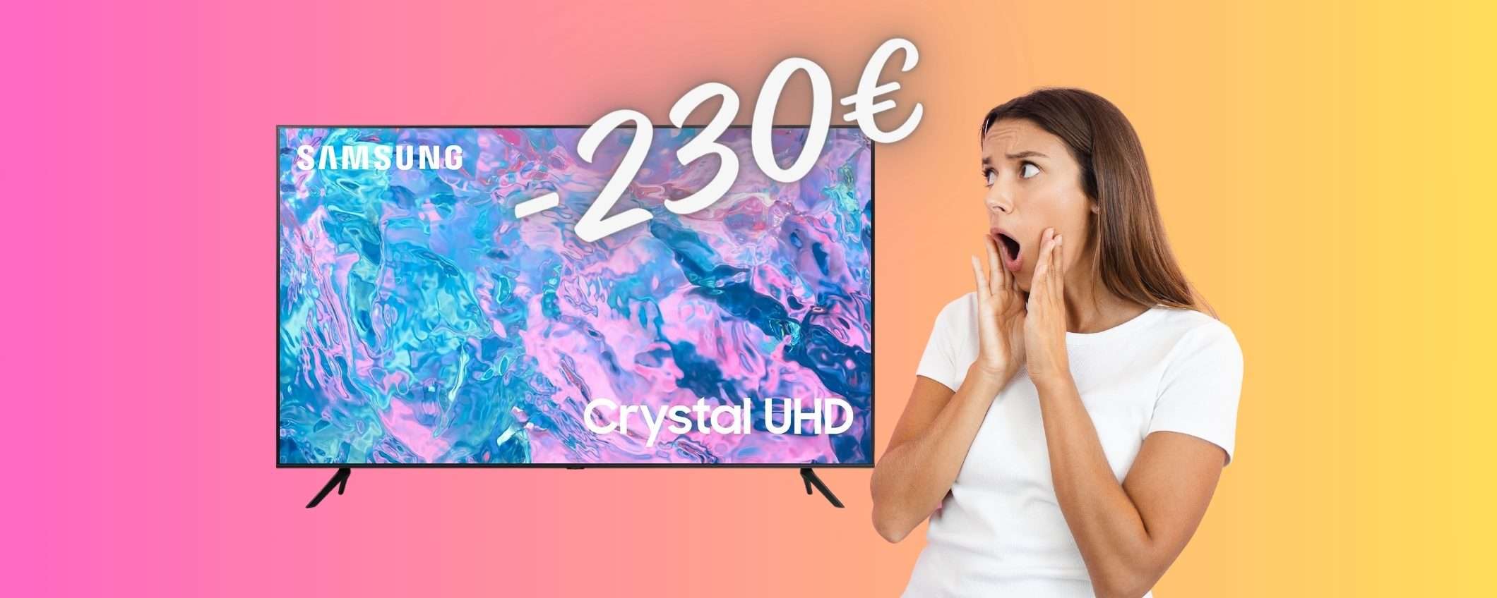 Samsung Crystal UHD: Smart TV da 55 pollici che vogliono tutti al 33% Samsung Crystal UHD: Smart TV da 55 pollici che vogliono tutti al 33%