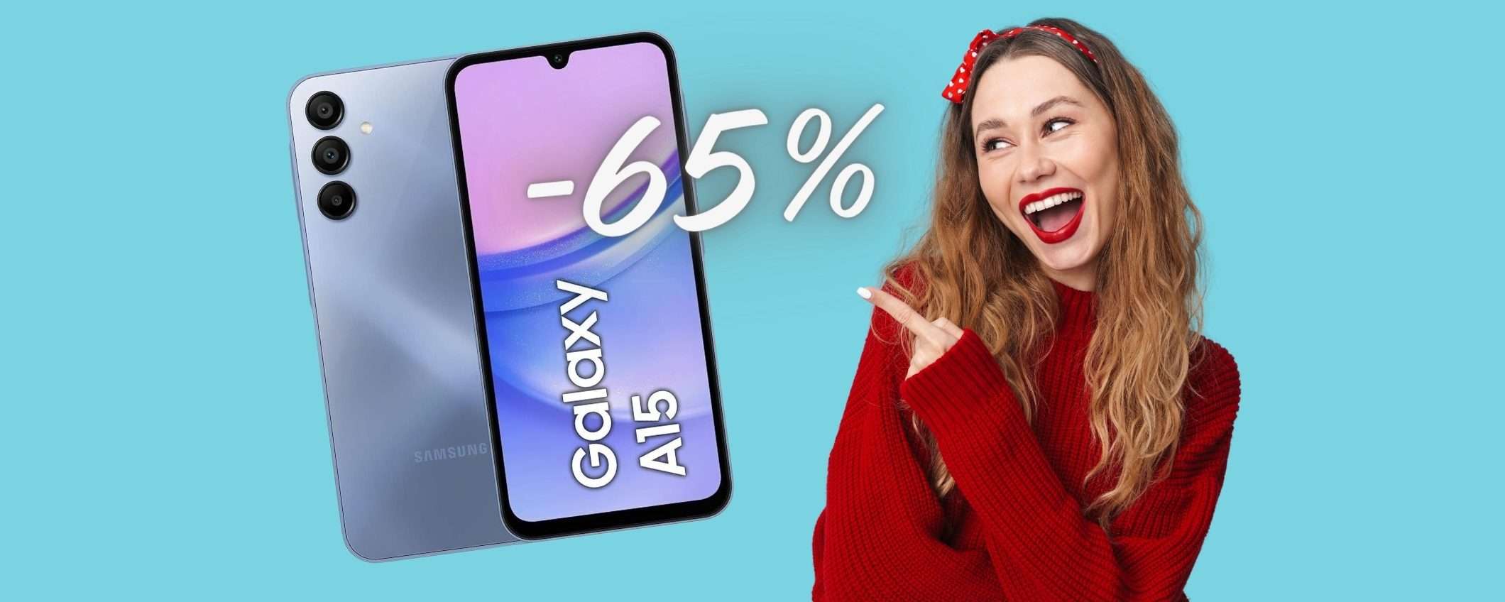 Samsung Galaxy A15 a PREZZO SHOCK su eBay, ora al 65% in MENO Samsung Galaxy A15 a PREZZO SHOCK su eBay, ora al 65% in MENO