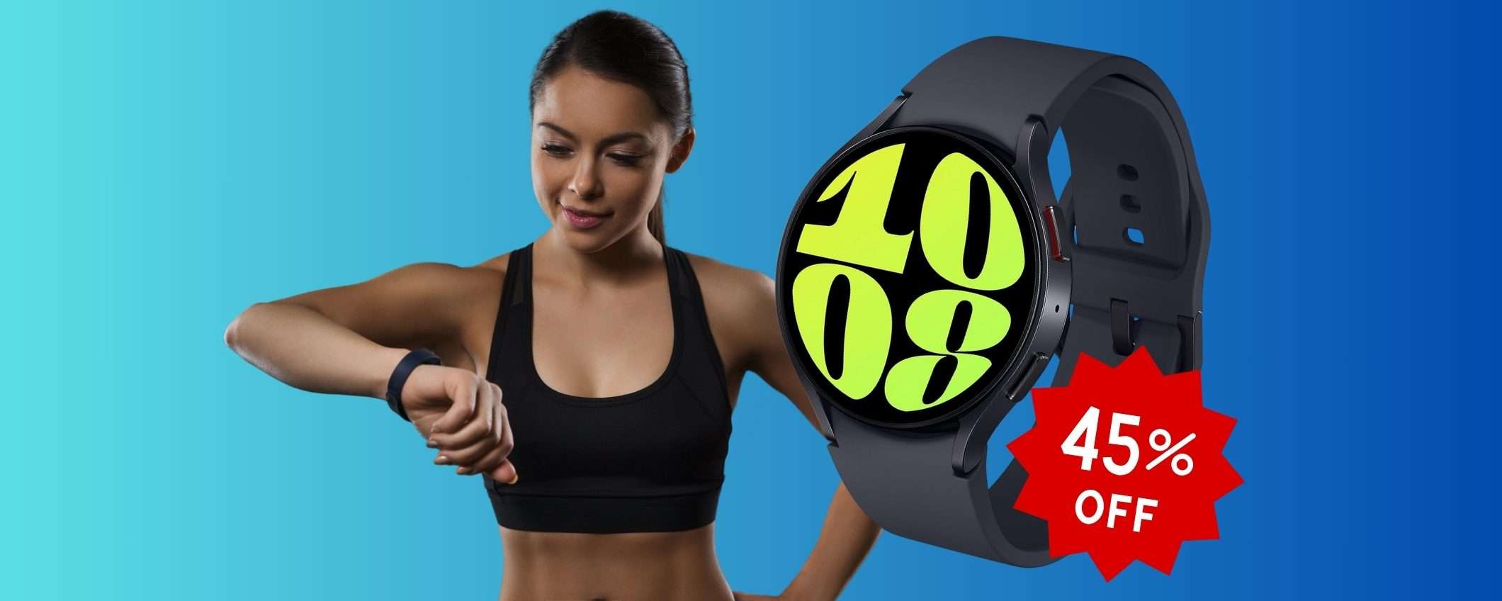 Samsung Galaxy Watch6 LTE da 44mm al MINIMO STORICO Amazon (-45%) Samsung Galaxy Watch6 LTE da 44mm al MINIMO STORICO Amazon (-45%)