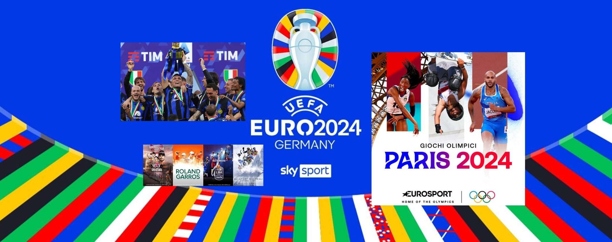Scegli Sky Sport: Olimpiadi + Europei 2024 a soli 14,90€ al mese Scegli Sky Sport: Olimpiadi + Europei 2024 a soli 14,90€ al mese