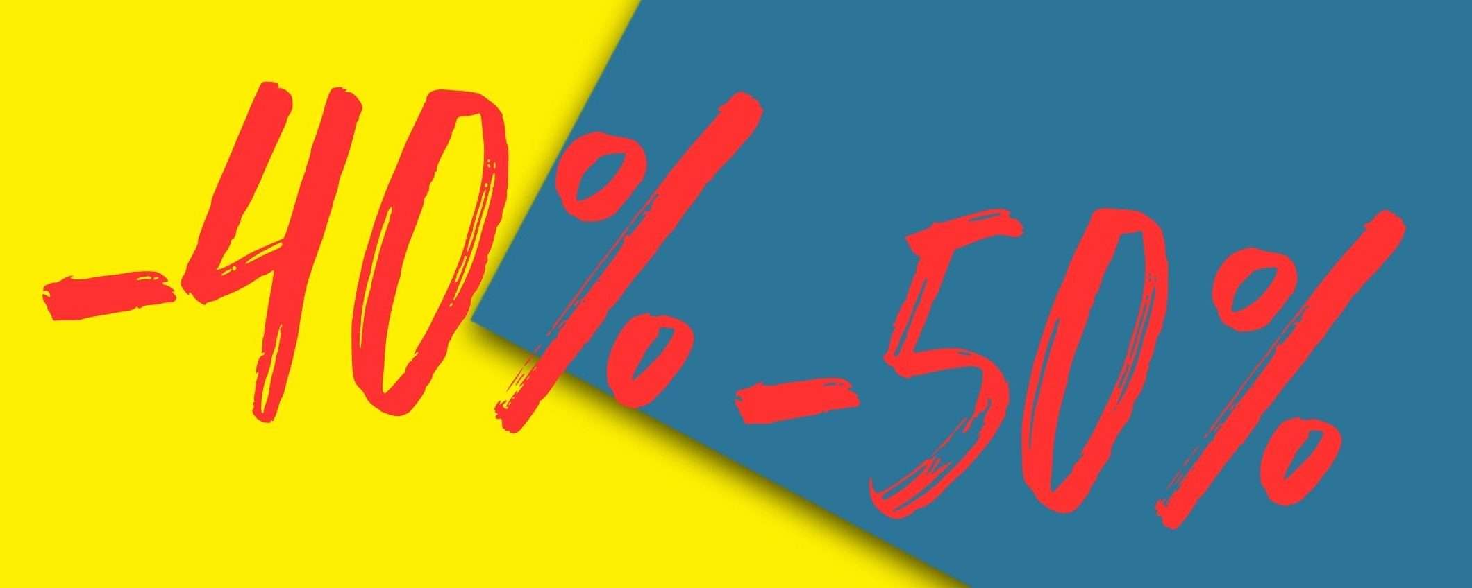 Amazon SBOTTA: solo sconti dal 40% al 50%, tante OCCASIONI da 12€ a 40€