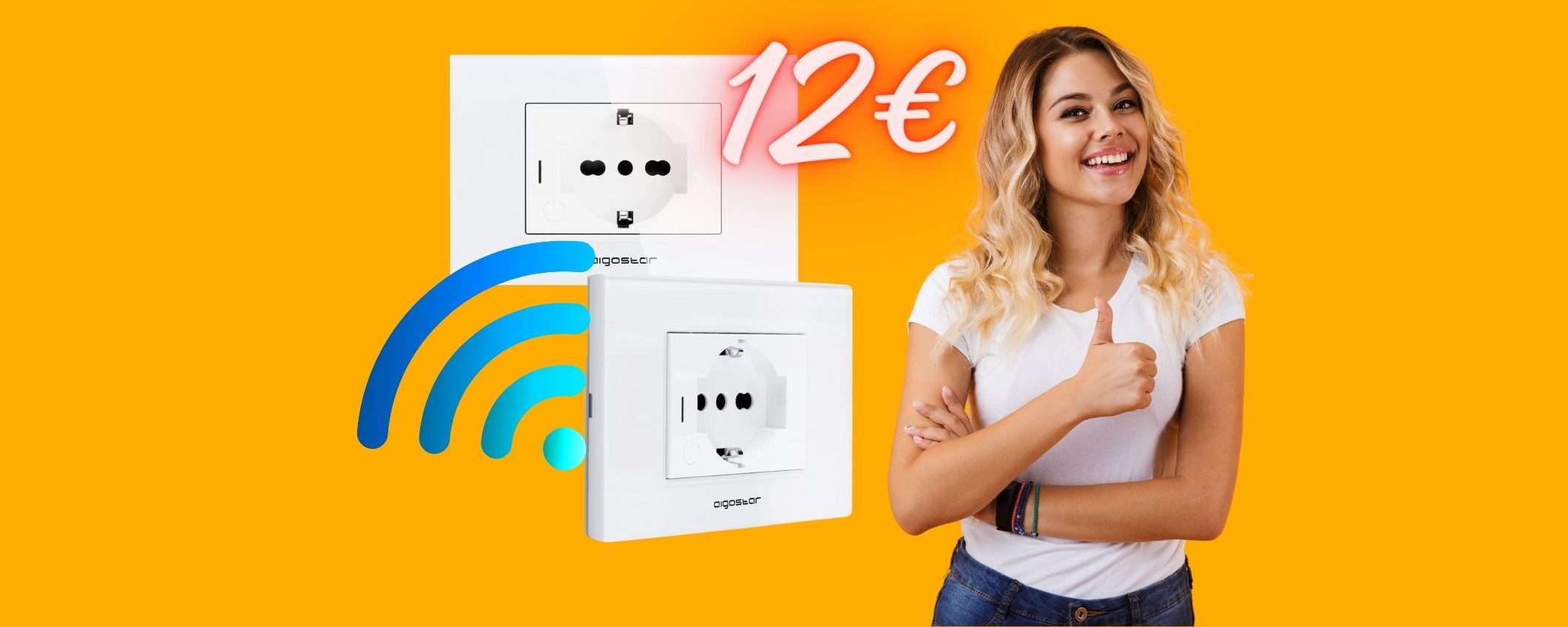 SCONTO del 50% per la presa a muro intelligente, ora la paghi 12€ SCONTO del 50% per la presa a muro intelligente, ora la paghi 12€