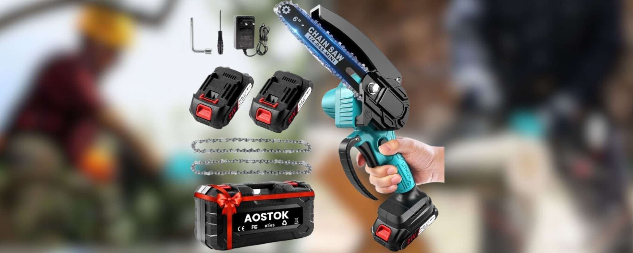 Amazon SCONFIGGE Parkside: motosega, 2 batterie, accessori e custodia a 39€ Amazon SCONFIGGE Parkside: motosega, 2 batterie, accessori e custodia a 39€