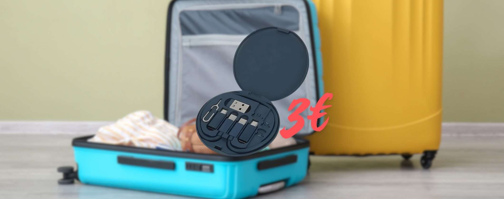 Set Viaggio Smartphone e Tablet SALVAVITA a soli 3€ su TEMU Set Viaggio Smartphone e Tablet SALVAVITA a soli 3€ su TEMU