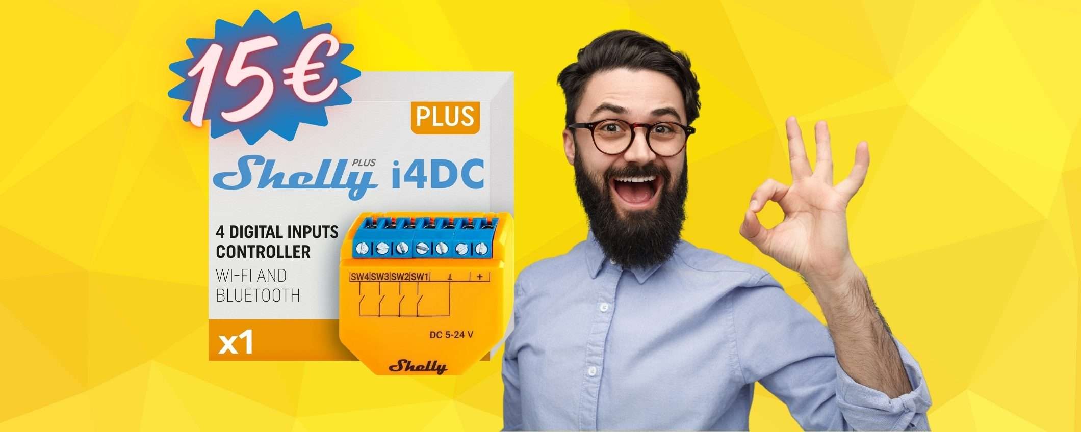 Shelly Plus i4 DC a 15€ è una BOMBA: modulo di controllo per casa DOMOTICA Shelly Plus i4 DC a 15€ è una BOMBA: modulo di controllo per casa DOMOTICA