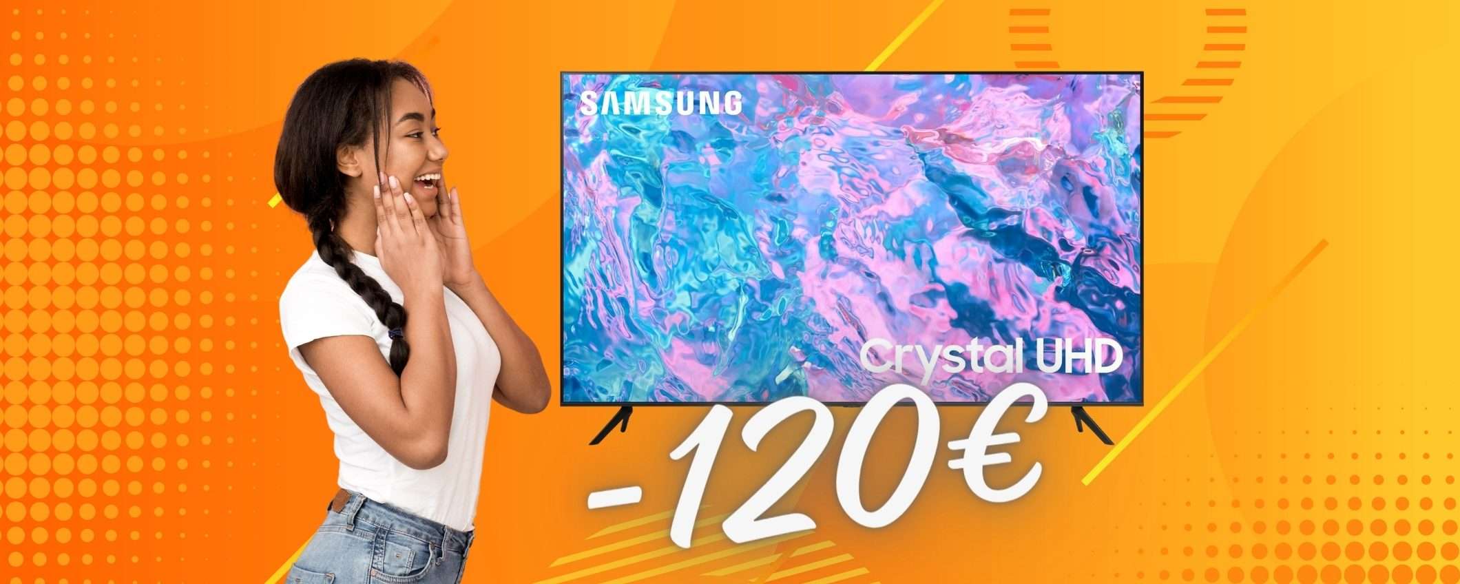 Smart TV Samsung Crystal UHD 4K da 43 pollici a 120€ in MENO (Amazon) Smart TV Samsung Crystal UHD 4K da 43 pollici a 120€ in MENO (Amazon)