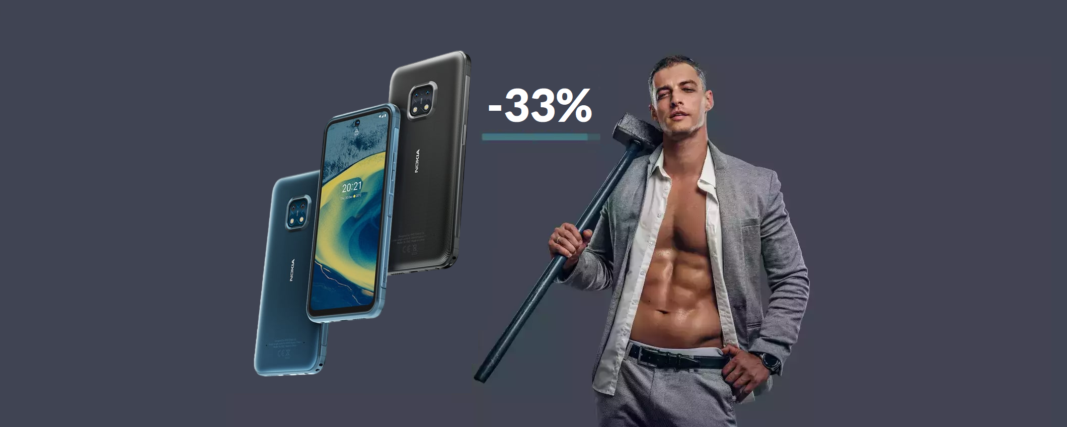 L'INDISTRUTTIBILE Nokia XR20 5G torna in OFFERTA su Amazon