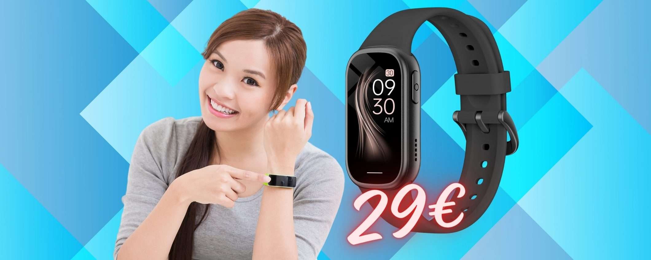 Smartwatch con microfono, 112 profili sportivi e impermeabile (29€) Smartwatch con microfono, 112 profili sportivi e impermeabile (29€)