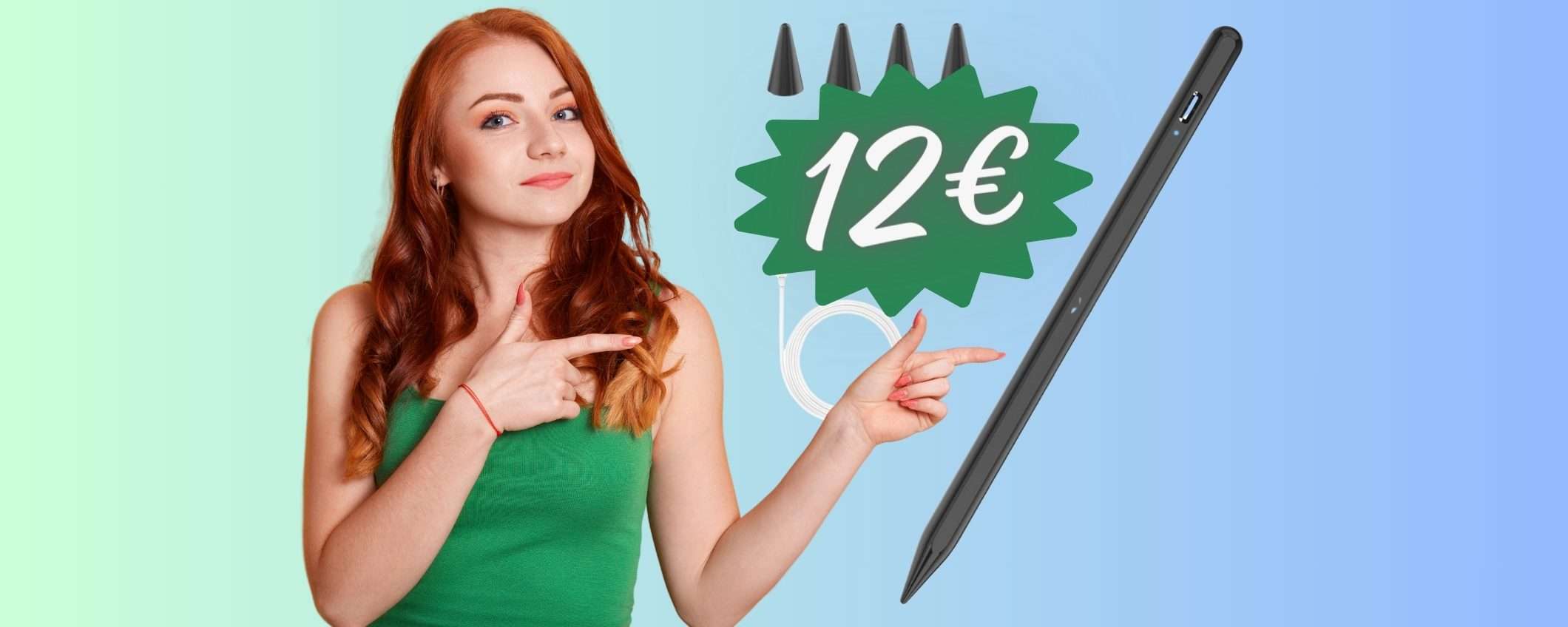Solo 12€ per questa penna digitale per iPad sensibile e precisa (Amazon)