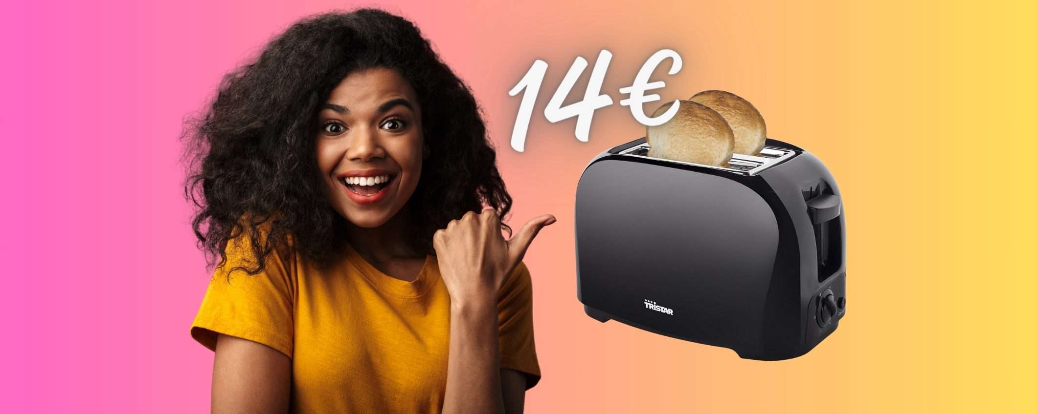 SOLO 14€ per questo Tostapane da 2 fette e 6 livelli: Amazon ESAGERA SOLO 14€ per questo Tostapane da 2 fette e 6 livelli: Amazon ESAGERA