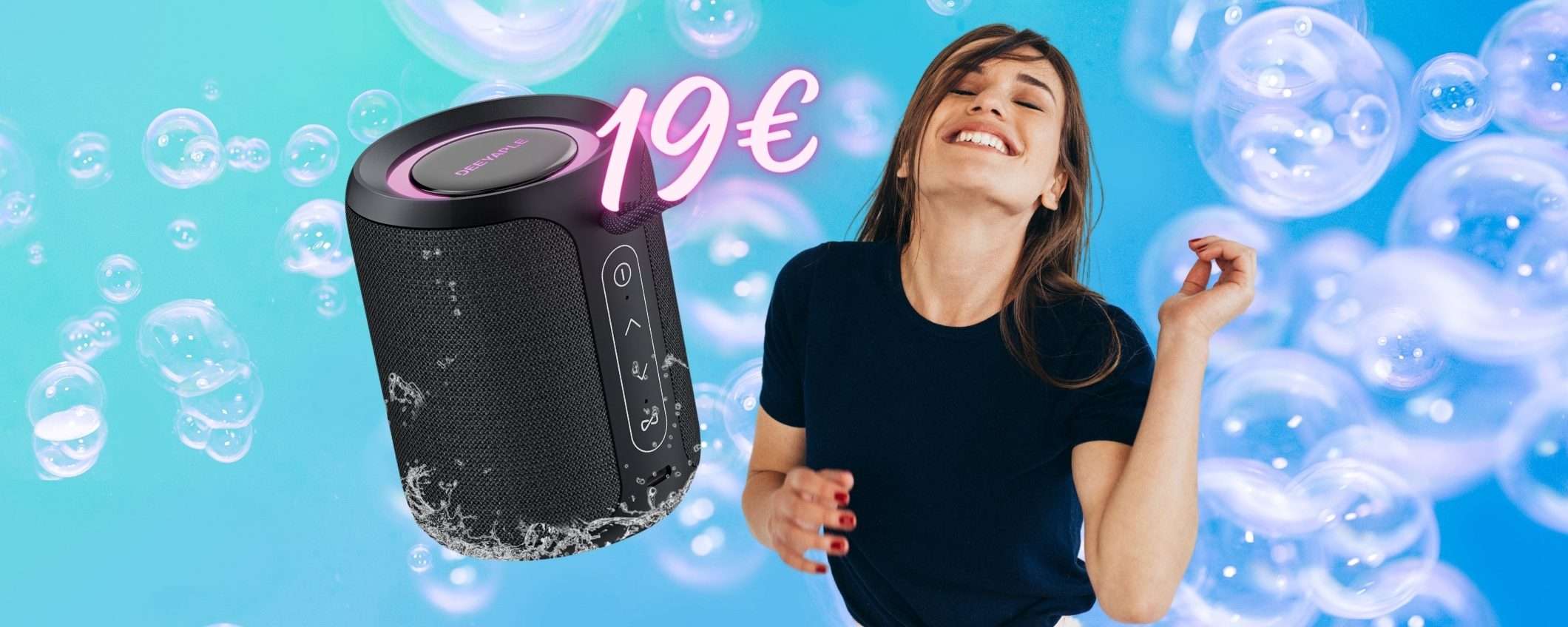 Solo 19€ per questo speaker Bluetooth portatile piccolo ma POTENTE Solo 19€ per questo speaker Bluetooth portatile piccolo ma POTENTE
