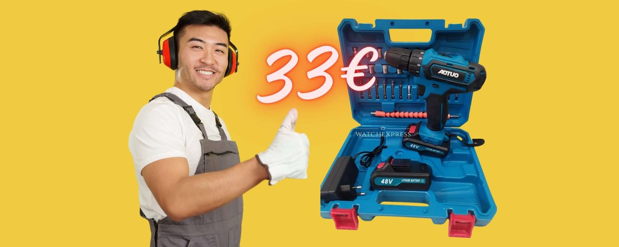 SOLO 33€ per un trapano avvitatore a percussione: FOLLIA su eBay SOLO 33€ per un trapano avvitatore a percussione: FOLLIA su eBay