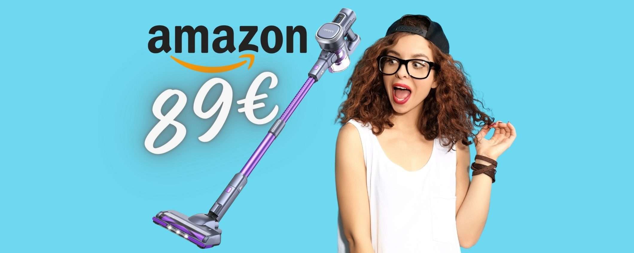 SOLO 89€ per questo aspirapolvere senza fili con 50 min di autonomia SOLO 89€ per questo aspirapolvere senza fili con 50 min di autonomia