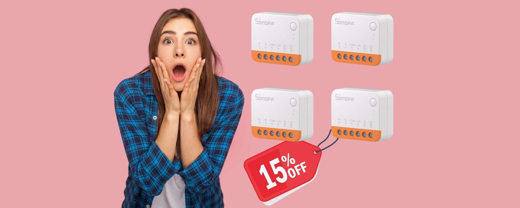 SONOFF MINI R4: il relè intelligente per casa DOMOTICA, 4 pz al 15% SONOFF MINI R4: il relè intelligente per casa DOMOTICA, 4 pz al 15%