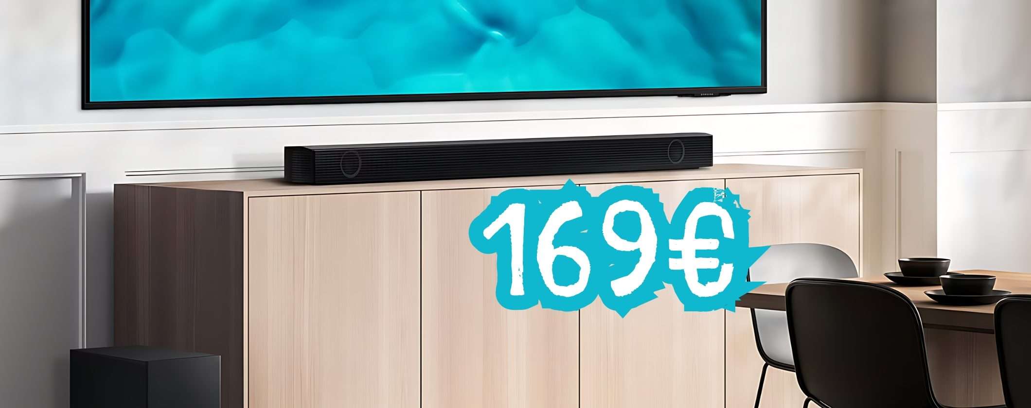 Soundbar Samsung a 169€ invece di 299€, solo su MediaWorld Soundbar Samsung a 169€ invece di 299€, solo su MediaWorld