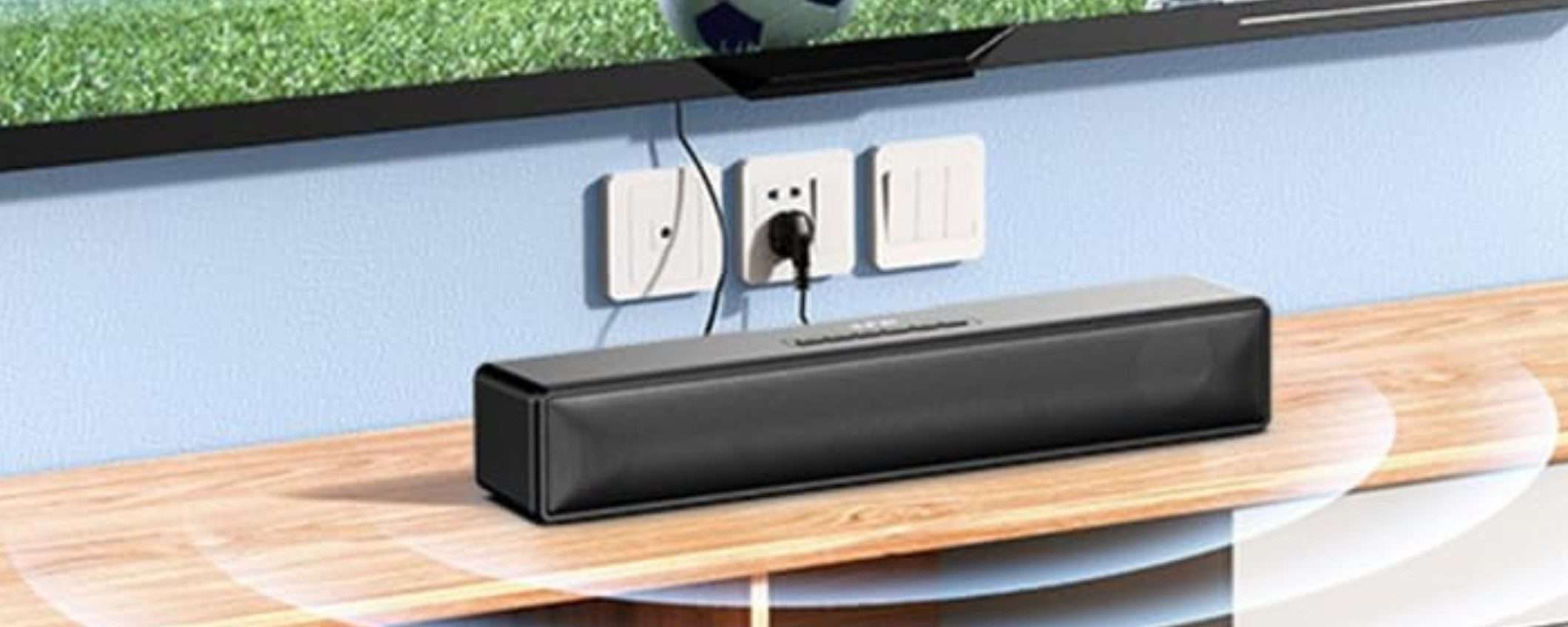 Potente soundbar con batteria ricaricabile e Bluetooth: prezzo BOMBA (22€) Potente soundbar con batteria ricaricabile e Bluetooth: prezzo BOMBA (22€)