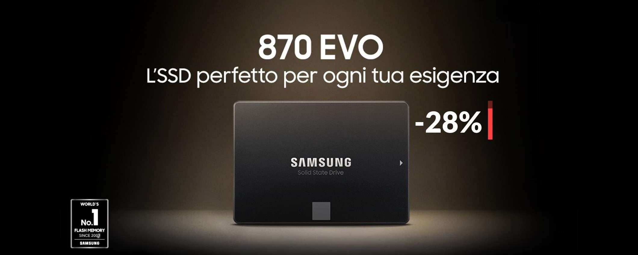 Goditi 4TB di spazio EXTRA con questo velocissimo SSD Samsung Goditi 4TB di spazio EXTRA con questo velocissimo SSD Samsung