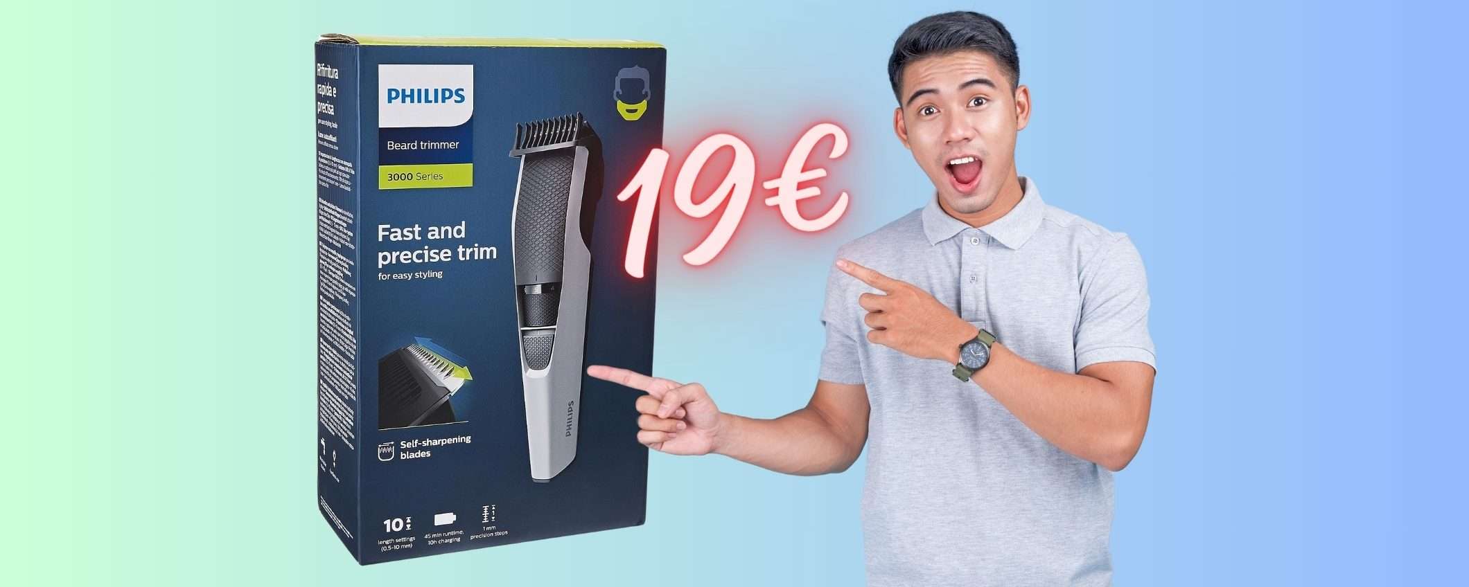 Tagliacapelli e regolabarba Philips in SUPER OFFERTA a soli 19€ Tagliacapelli e regolabarba Philips in SUPER OFFERTA a soli 19€