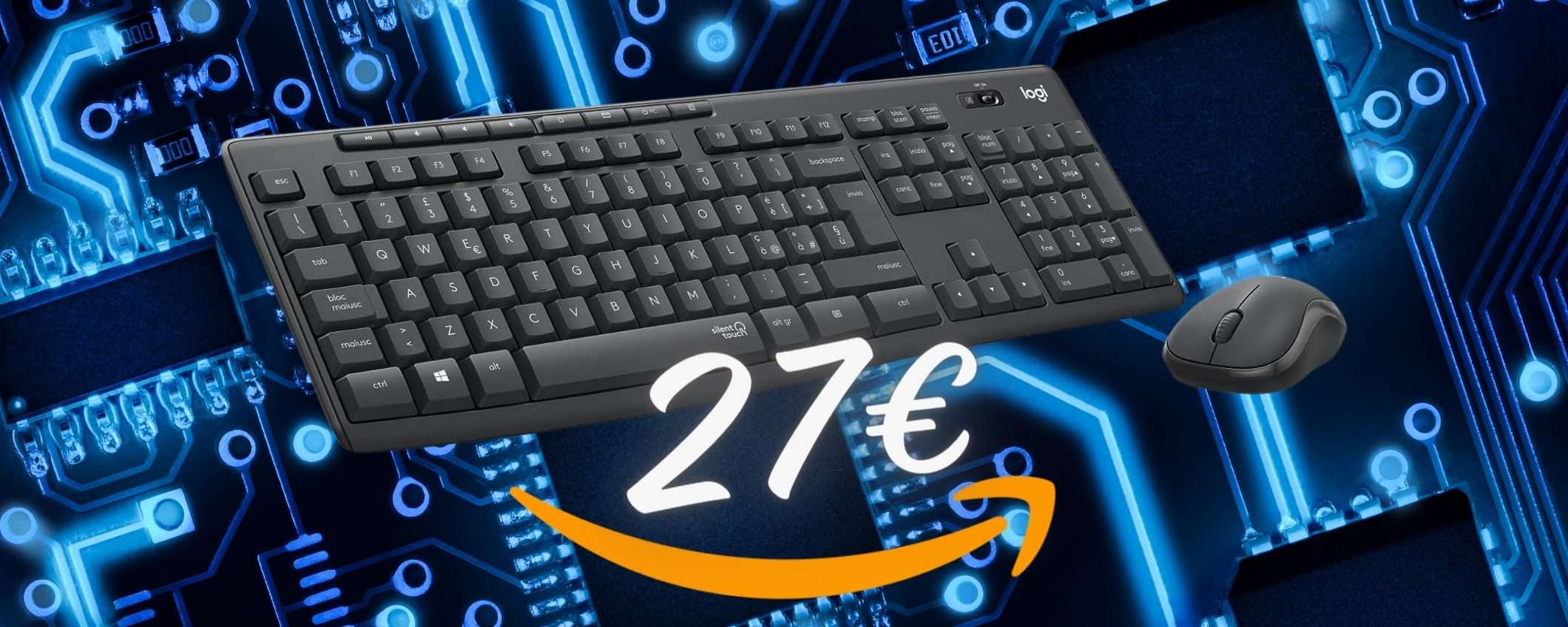 Tastiera e mouse Logitech MK295: il kit dei SOGNI a SOLI 27€ Tastiera e mouse Logitech MK295: il kit dei SOGNI a SOLI 27€