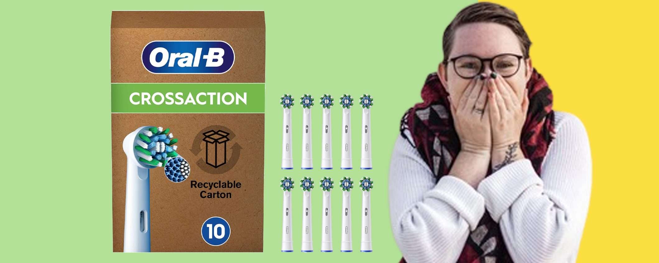 Testine Oral-B Cross Action 10pz in MEGA sconto a soli 24,99€ Testine Oral-B Cross Action 10pz in MEGA sconto a soli 24,99€