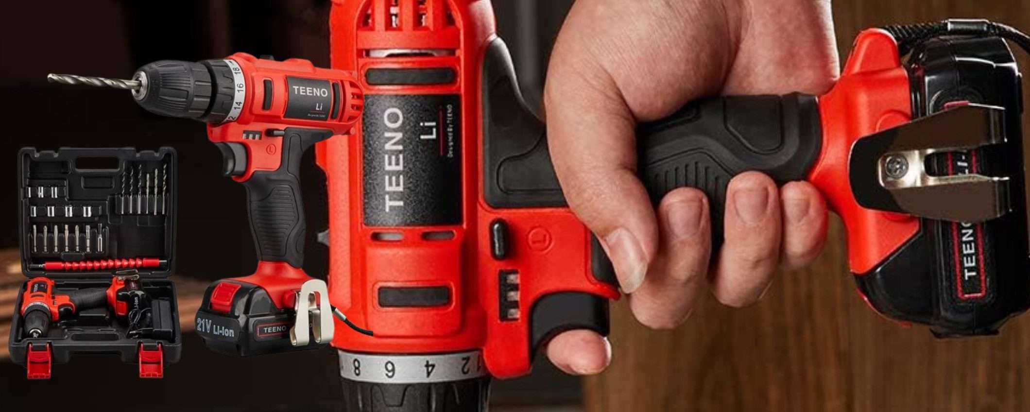 Trapano avvitatore a 36€ Amazon è IMPAZZITA: batteria, accessori e custodia Trapano avvitatore a 36€ Amazon è IMPAZZITA: batteria, accessori e custodia