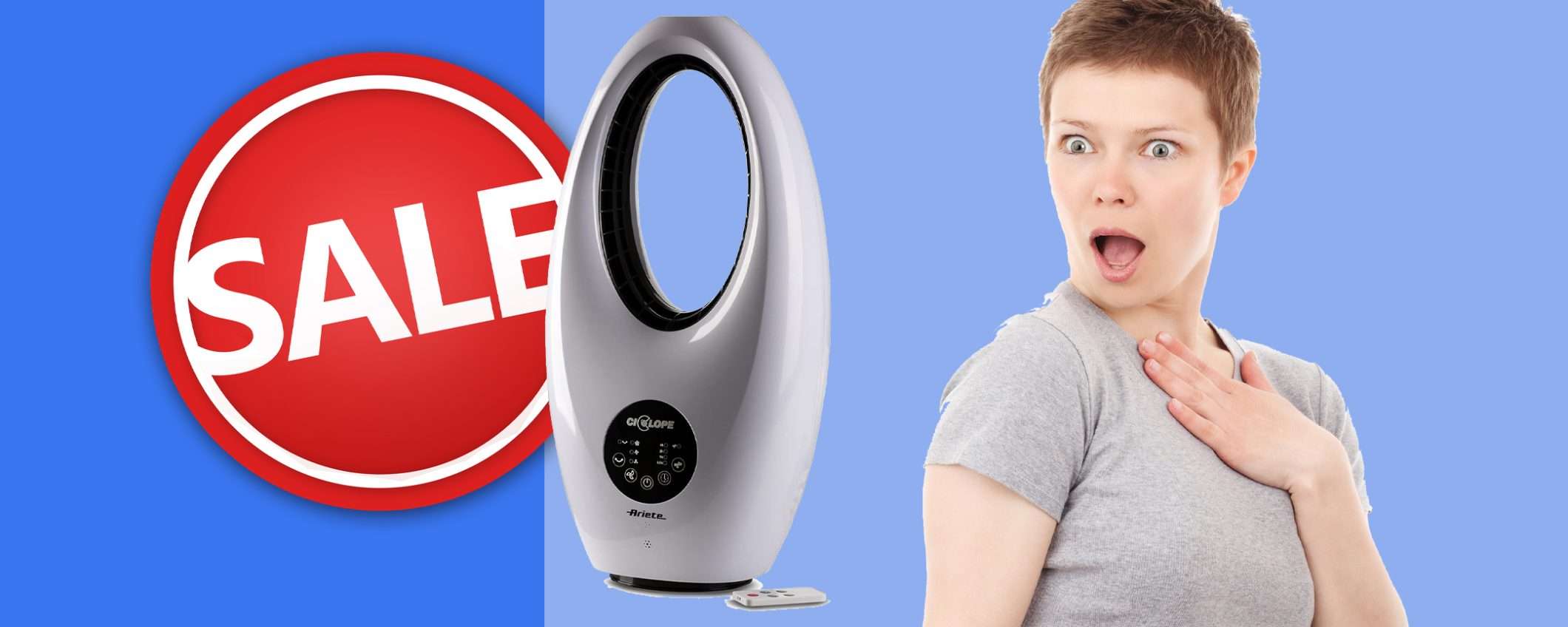 Ventilatore digitale ciclope di Ariete: sconto PAZZO del 48% Ventilatore digitale ciclope di Ariete: sconto PAZZO del 48%