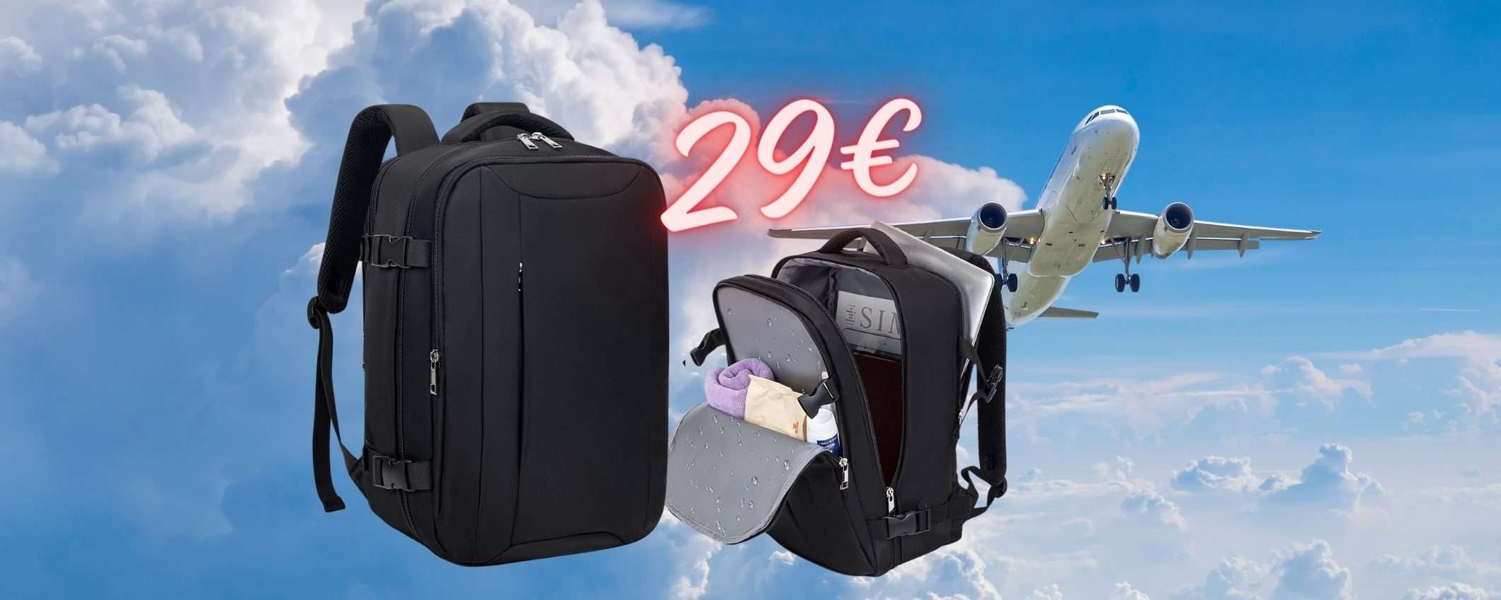 Viaggia su Ryanair con questo zaino tuo a 29€ e di ADDIO a tasse extra Viaggia su Ryanair con questo zaino tuo a 29€ e di ADDIO a tasse extra