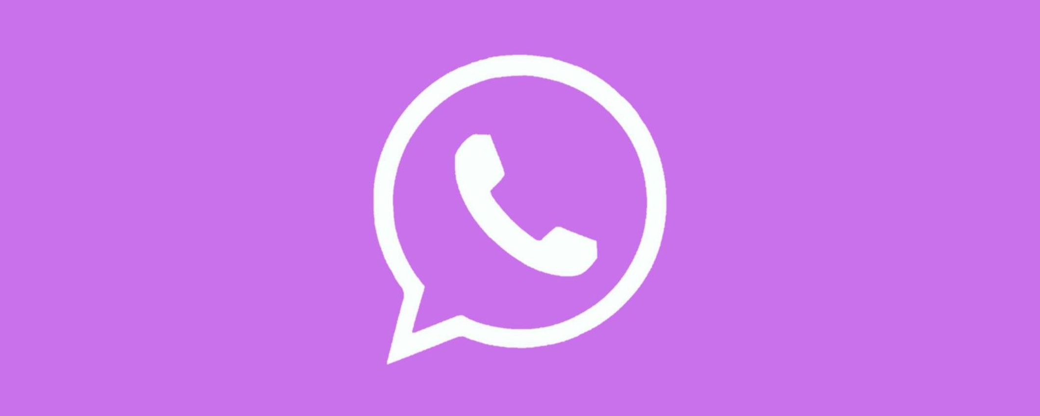 Stanco del logo verde di WhatsApp? Prova la modalità VIOLA Stanco del logo verde di WhatsApp? Prova la modalità VIOLA