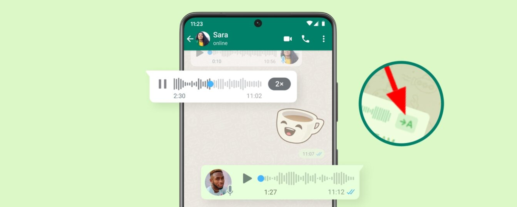 WhatsApp: sempre più vicina la trascrizione dei messaggi vocali WhatsApp: sempre più vicina la trascrizione dei messaggi vocali