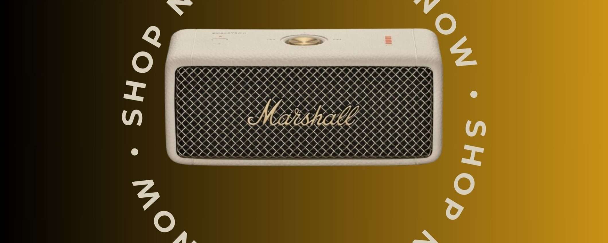 Speaker Bluetooth Marshall Emberton II: qualità sonora e design iconico a un prezzo WOW Speaker Bluetooth Marshall Emberton II: qualità sonora e design iconico a un prezzo WOW