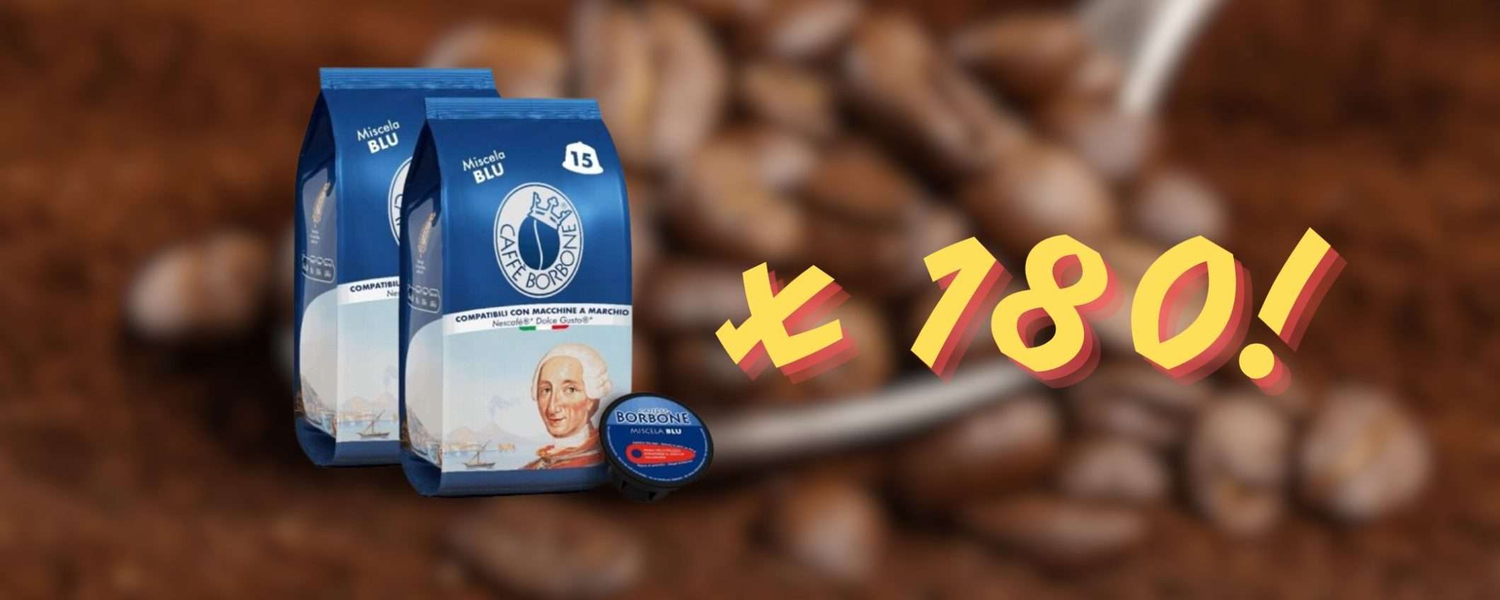 Caffè Borbone Miscela Blu: 180 capsule per Nescafé a soli 33€ su eBay Caffè Borbone Miscela Blu: 180 capsule per Nescafé a soli 33€ su eBay
