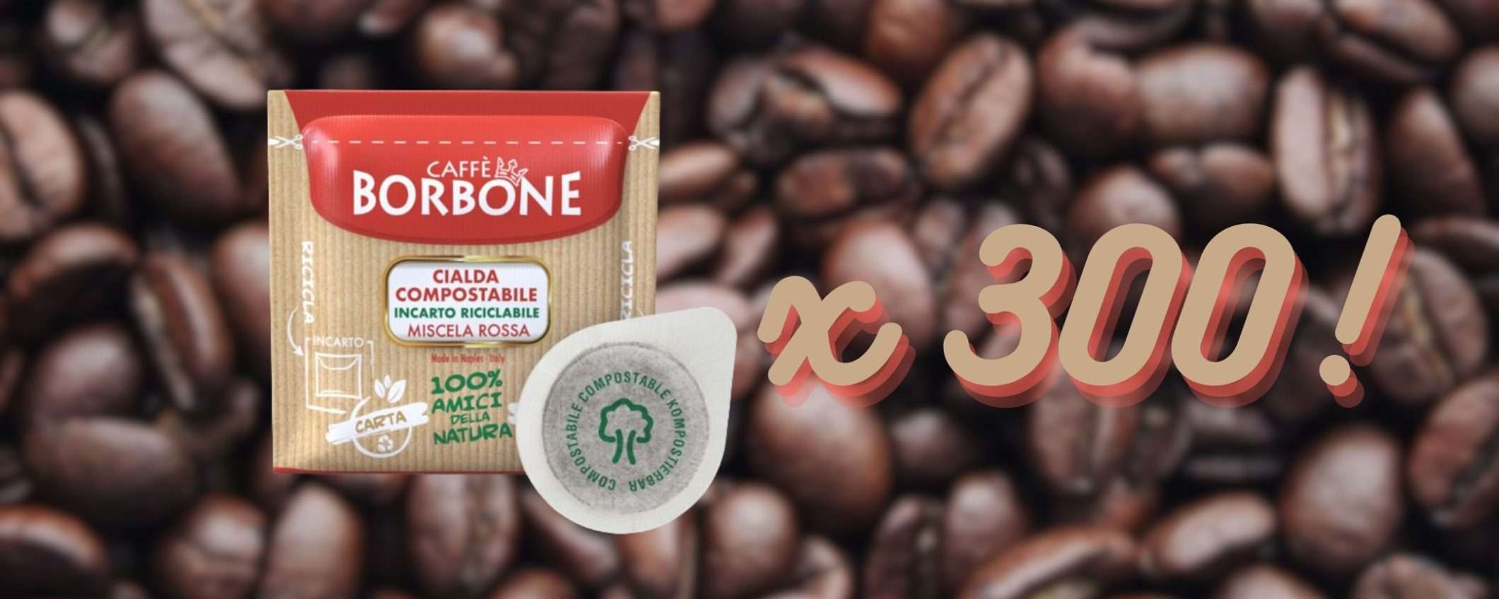 Caffè Borbone Miscela Rossa: 300 cialde ESE 44mm a soli 39€ su eBay Caffè Borbone Miscela Rossa: 300 cialde ESE 44mm a soli 39€ su eBay