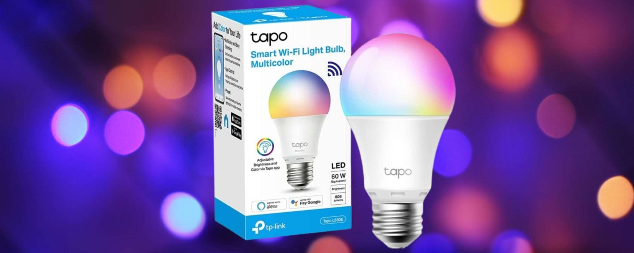 Lampadina Smart multicolore TP-Link: incredibile calo di prezzo su Amazon Lampadina Smart multicolore TP-Link: incredibile calo di prezzo su Amazon