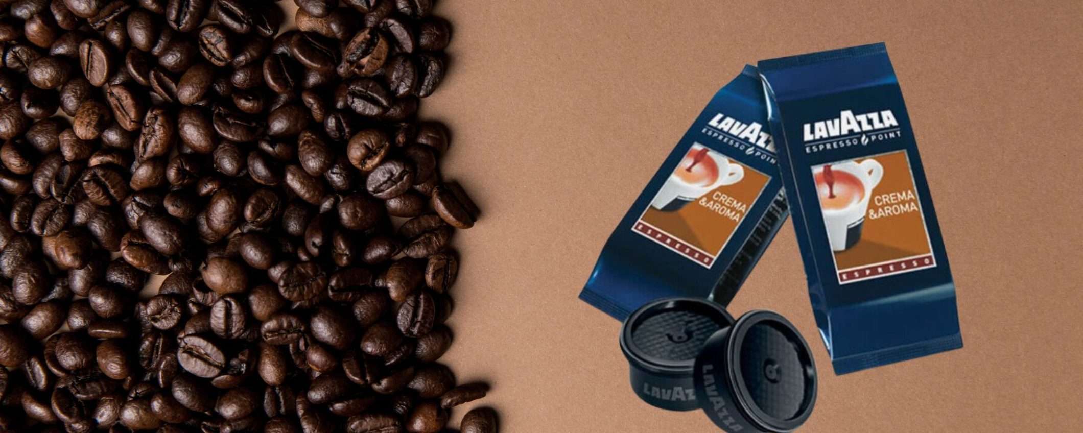 Caffè Lavazza Crema e Aroma: 300 capsule per Espresso Point a un prezzo WOW Caffè Lavazza Crema e Aroma: 300 capsule per Espresso Point a un prezzo WOW