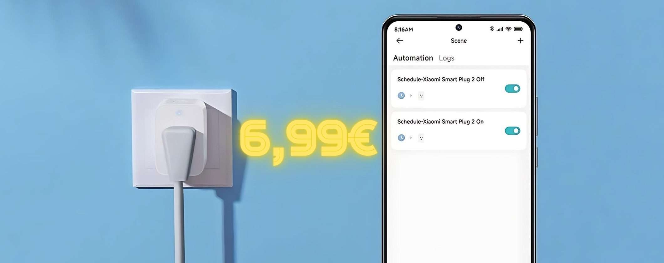 Xiaomi Smart Plug 2: presa smart in OFFERTA a 6€ solo per oggi Xiaomi Smart Plug 2: presa smart in OFFERTA a 6€ solo per oggi
