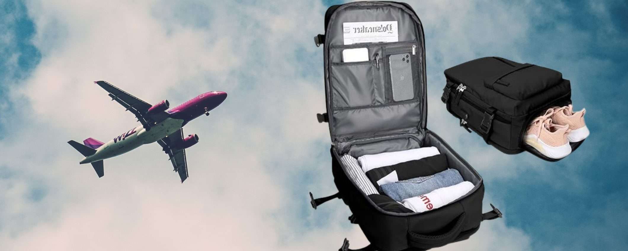 Lo zaino bagaglio SPOPOLA: lo usi in aereo e NON paghi più per il trolley Lo zaino bagaglio SPOPOLA: lo usi in aereo e NON paghi più per il trolley