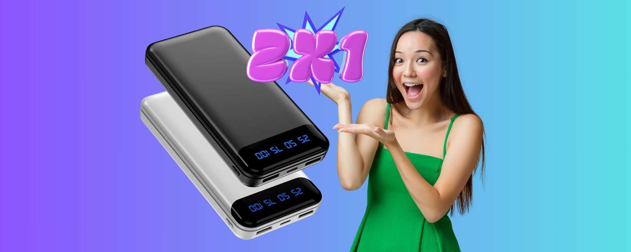 2 Power Bank a SOLI 19€? Tutto vero su Amazon ma ancora per poco 2 Power Bank a SOLI 19€? Tutto vero su Amazon ma ancora per poco