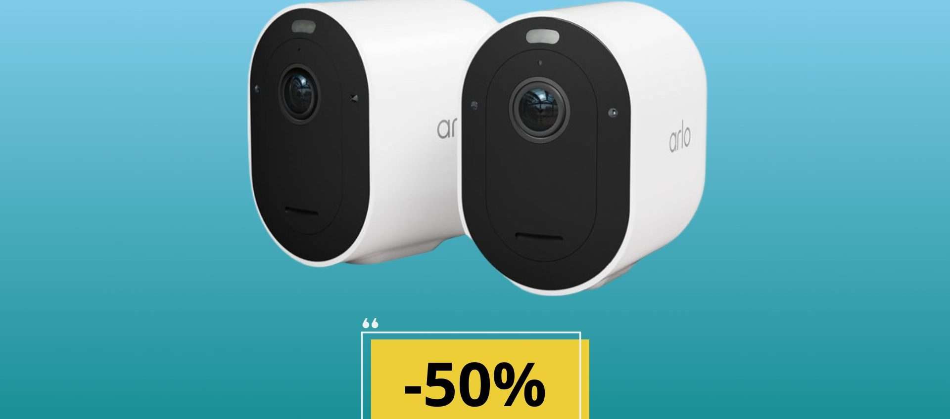 Telecamere esterne Arlo Pro 5: qualità estrema con il 50% di sconto su Amazon Telecamere esterne Arlo Pro 5: qualità estrema con il 50% di sconto su Amazon