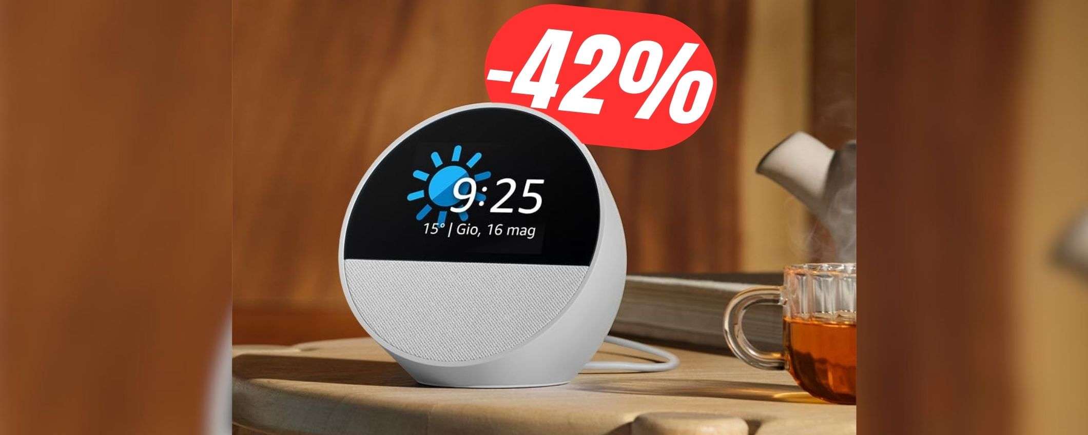 Il nuovissimo Amazon Echo Spot (al -42%) trasforma Alexa in una sveglia! Il nuovissimo Amazon Echo Spot (al -42%) trasforma Alexa in una sveglia!