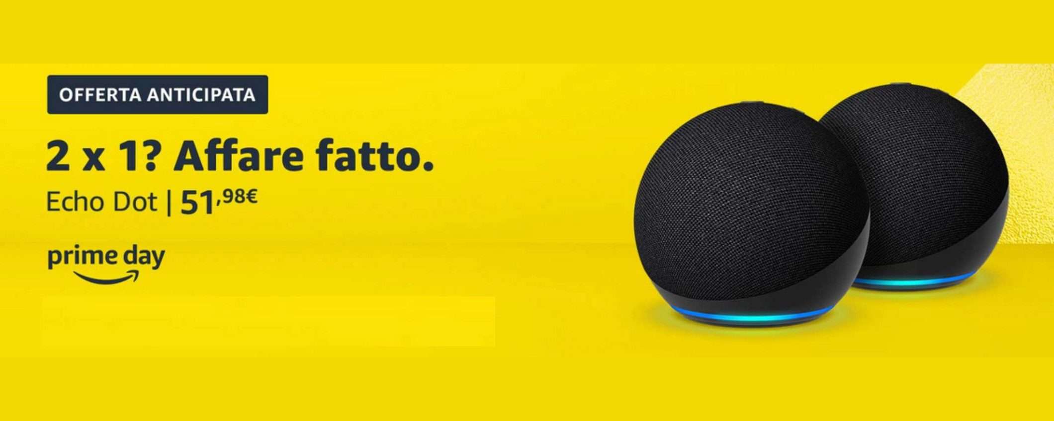 Il Prime Day è già qui: tecnologia Amazon in FUORITUTTO con il 2 X 1 Il Prime Day è già qui: tecnologia Amazon in FUORITUTTO con il 2 X 1