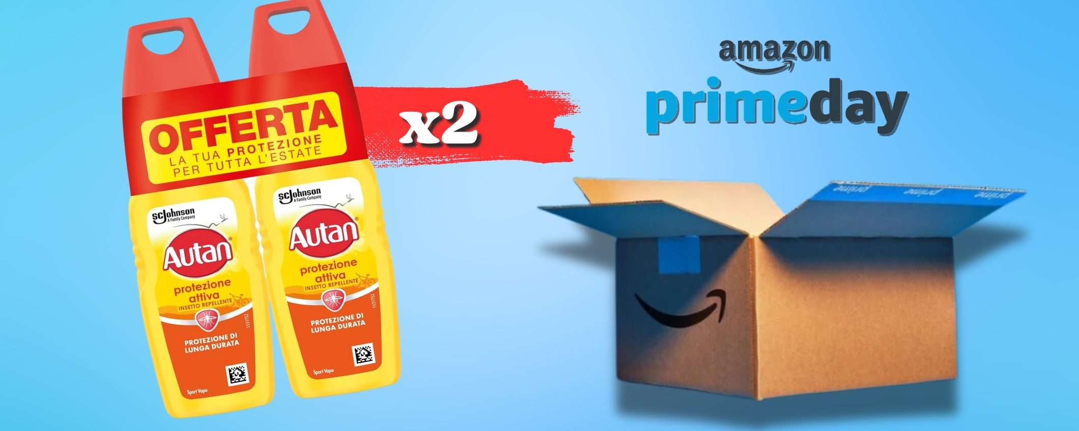 Zanzare HASTA LA VISTA fino a 8 ore con Autan: 2x1 su Amazon Zanzare HASTA LA VISTA fino a 8 ore con Autan: 2x1 su Amazon