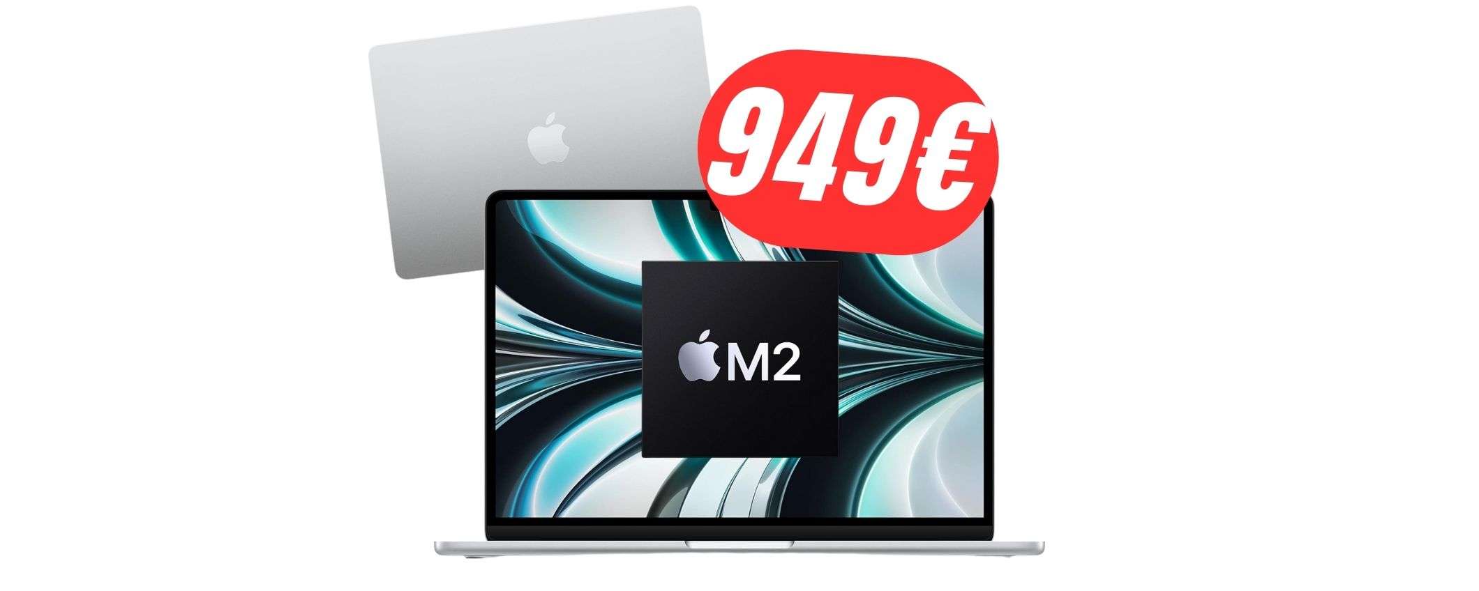 PREZZO SHOCK: il MacBook Air (M2) è a meno di 1000€ su Amazon! PREZZO SHOCK: il MacBook Air (M2) è a meno di 1000€ su Amazon!
