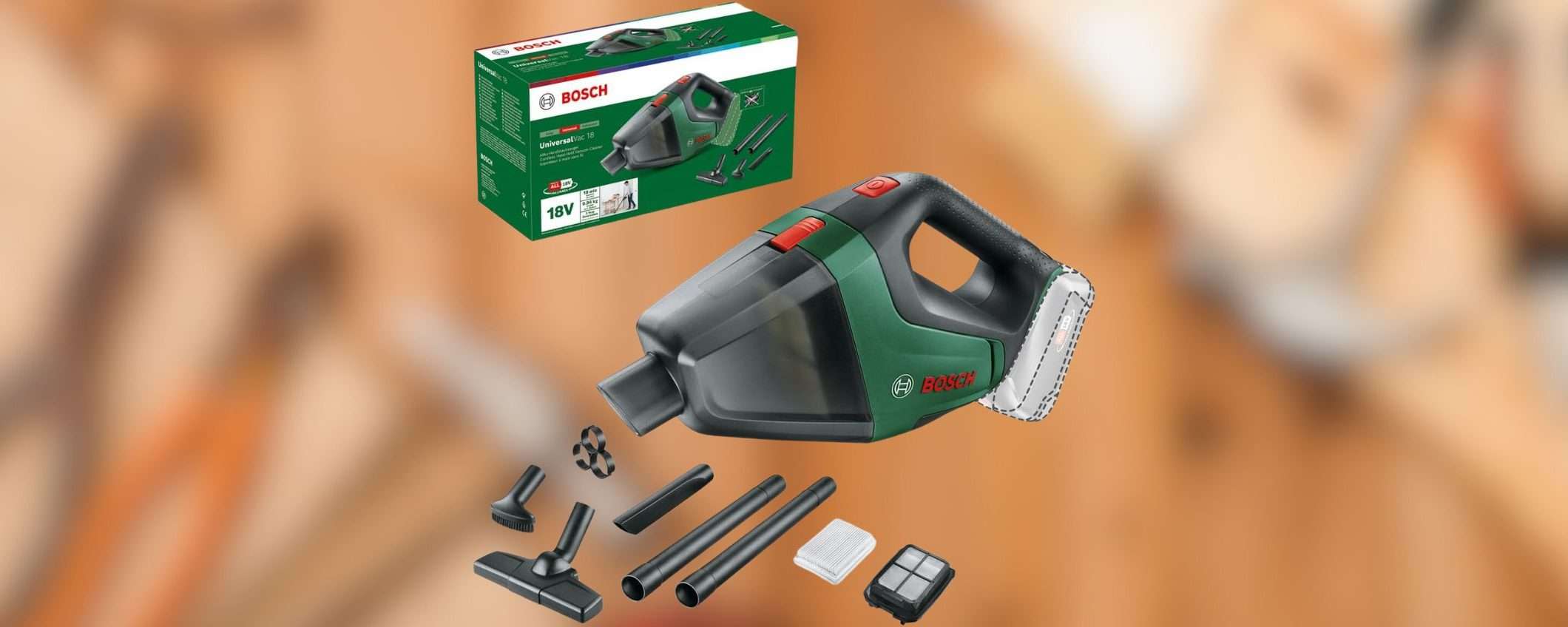 Aspiratore universale Bosch Home and Garden in ottimo sconto su Amazon (-28%) Aspiratore universale Bosch Home and Garden in ottimo sconto su Amazon (-28%)