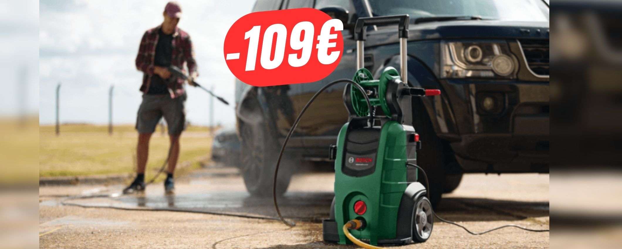 SCONTO FOLLE: l'idropulitrice Bosch crolla a 109€ in meno! SCONTO FOLLE: l'idropulitrice Bosch crolla a 109€ in meno!