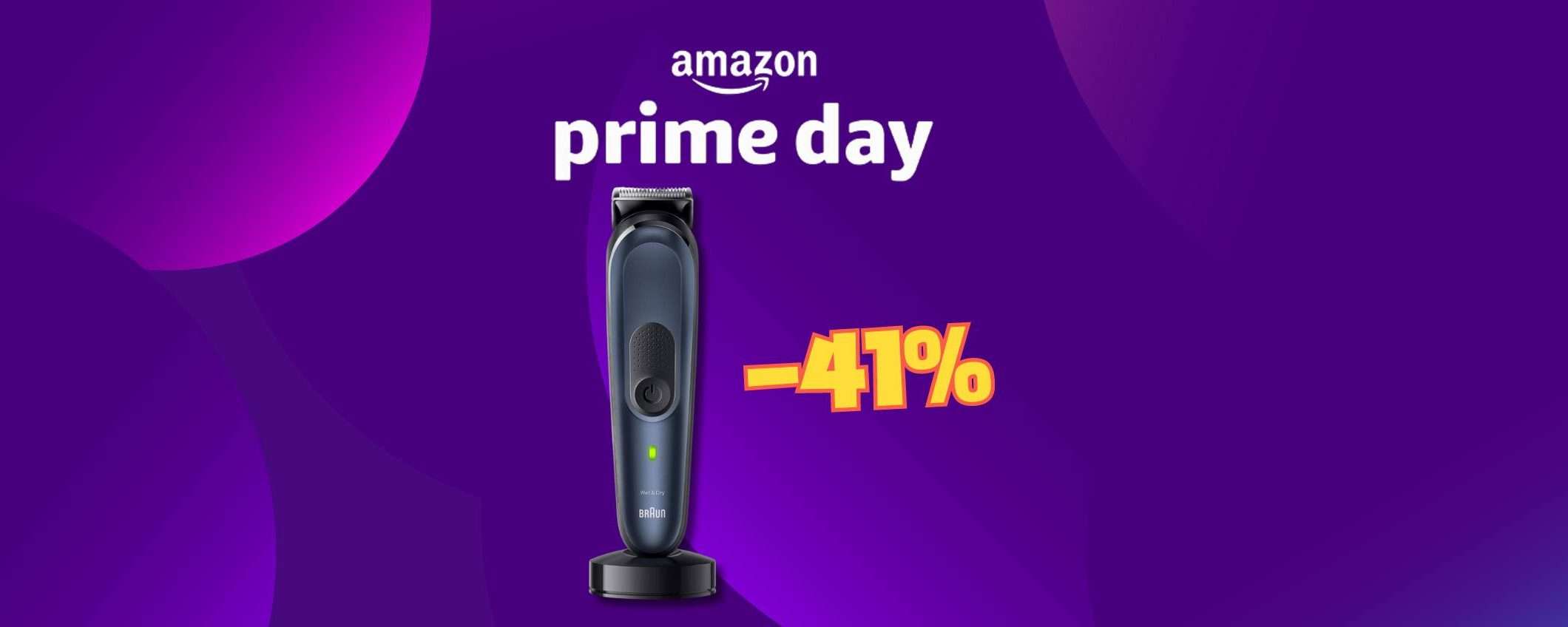 Barba perfetta grazie al Prime Day: Braun Rasoio 11 in 1 (-41%) Barba perfetta grazie al Prime Day: Braun Rasoio 11 in 1 (-41%)