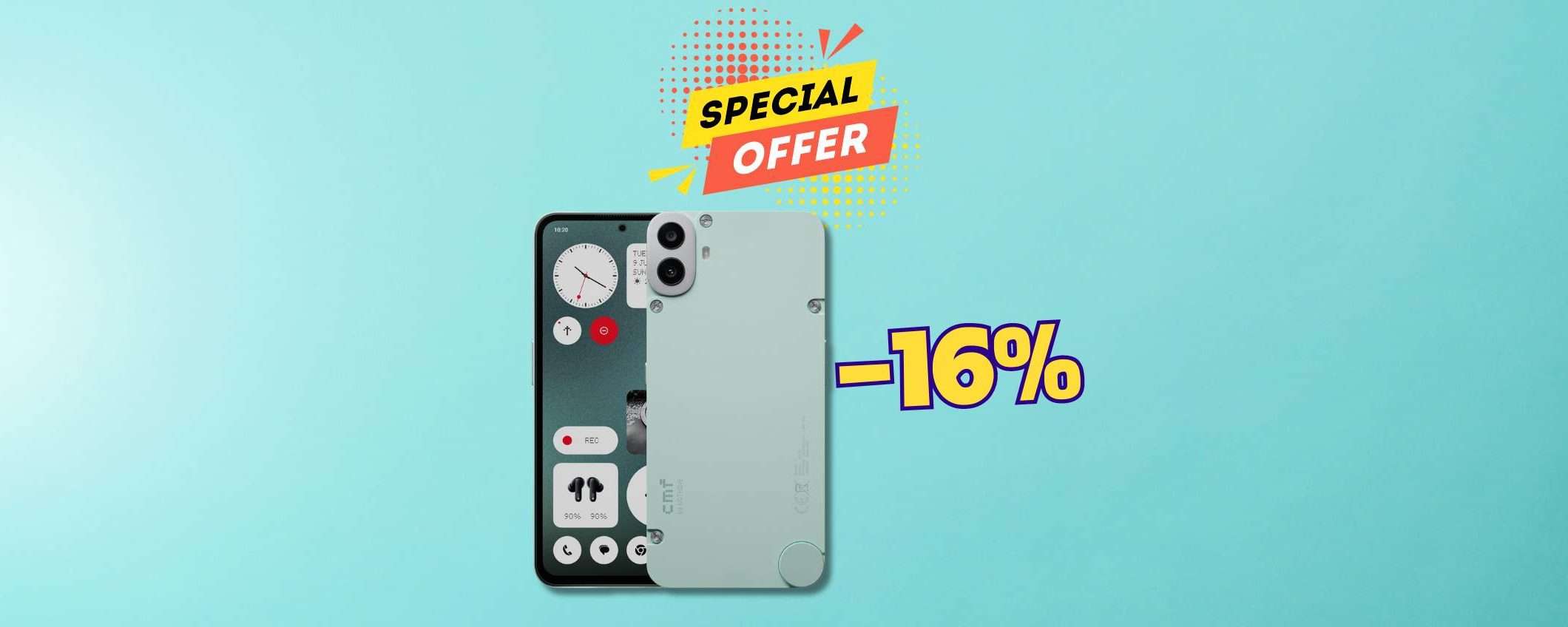 CMF Phone 1: ottimo smartphone a soli 199€ (-16%) CMF Phone 1: ottimo smartphone a soli 199€ (-16%)