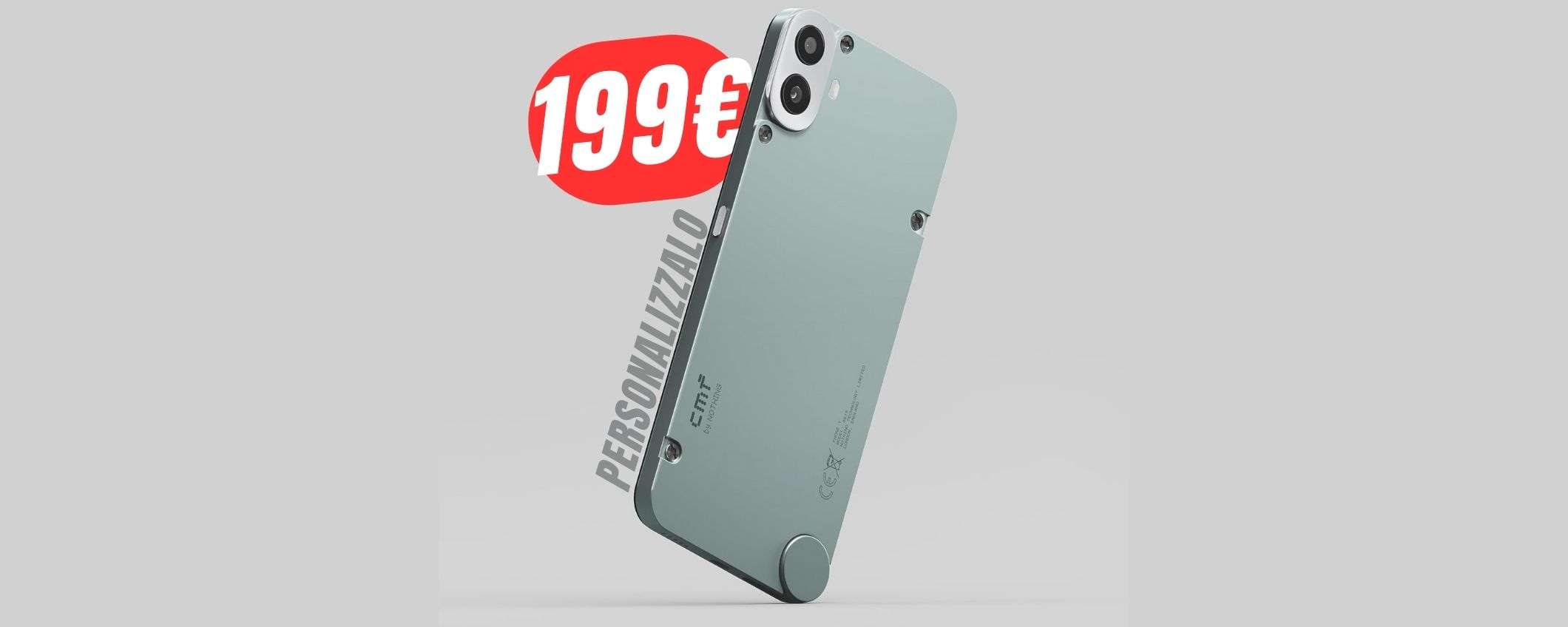 Lo SMARTPHONE PERSONALIZZABILE precipita al minimo storico su Amazon (199€!) Lo SMARTPHONE PERSONALIZZABILE precipita al minimo storico su Amazon (199€!)
