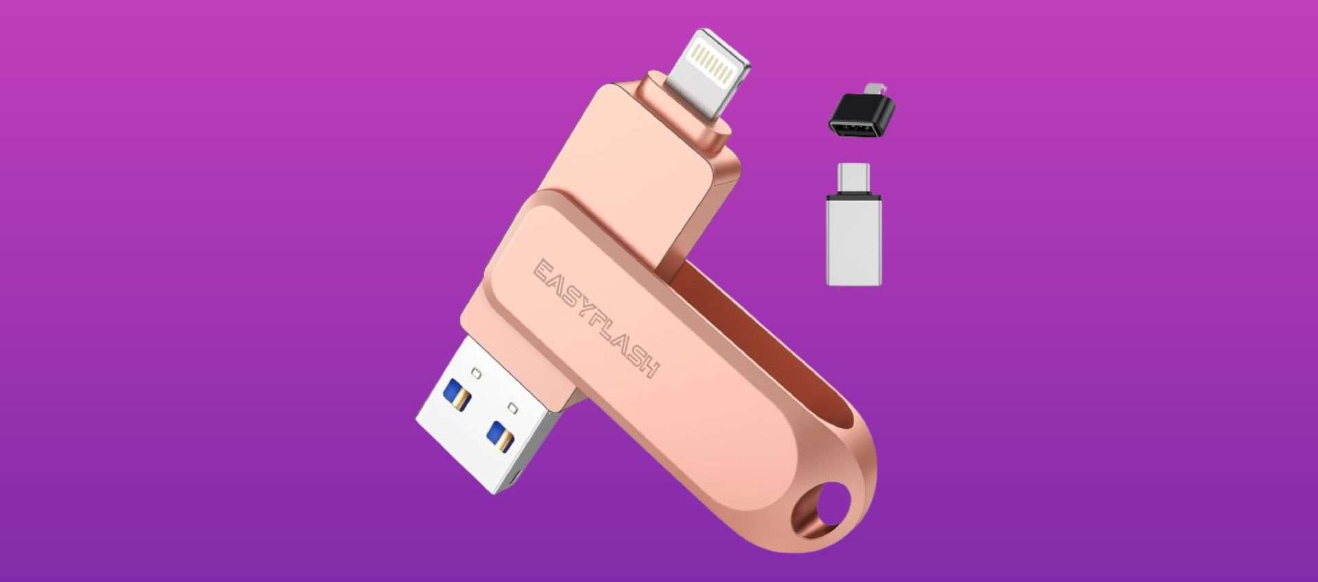 Chiavetta USB per iPhone con il 20% di sconto: backup e film sempre con te Chiavetta USB per iPhone con il 20% di sconto: backup e film sempre con te