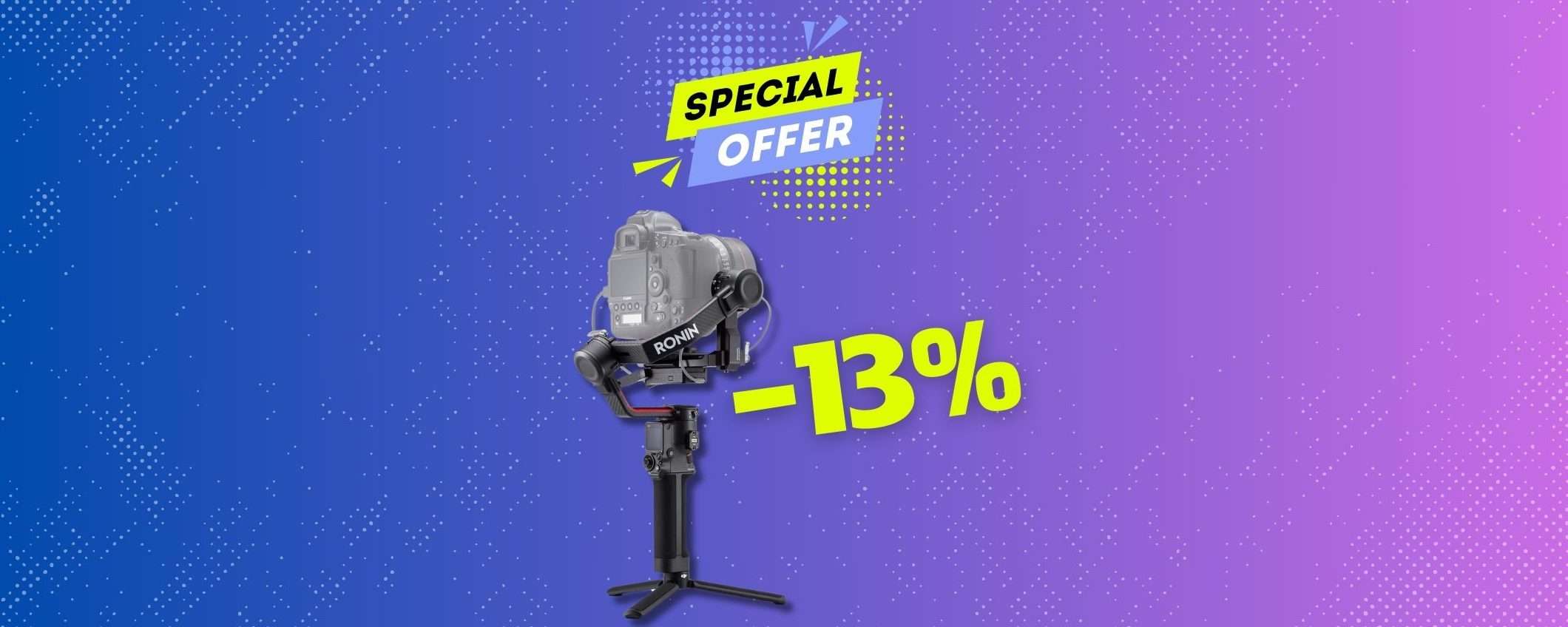 Sconto del 13% sul DJI RS 2 Pro Combo: gira contenuti da PRO! Sconto del 13% sul DJI RS 2 Pro Combo: gira contenuti da PRO!