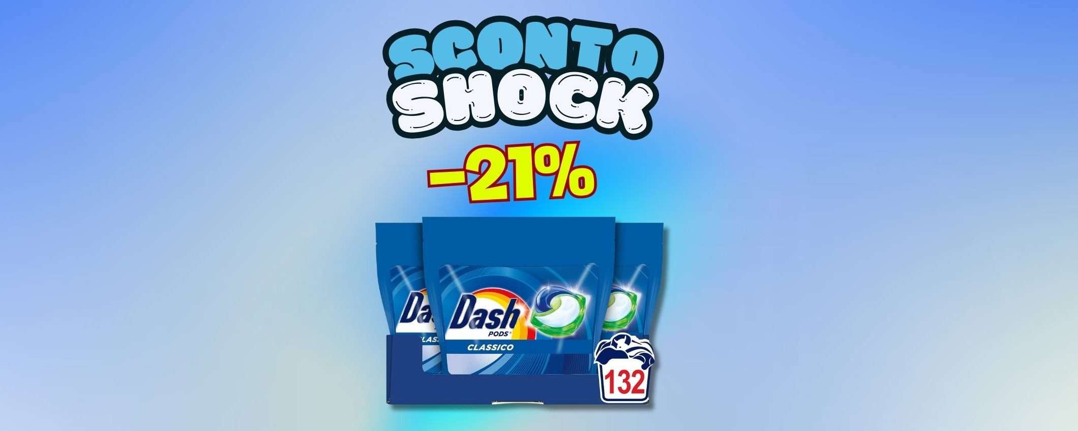 Ben 132 Dash Pods in sconto del 21%, solo per poco! Ben 132 Dash Pods in sconto del 21%, solo per poco!
